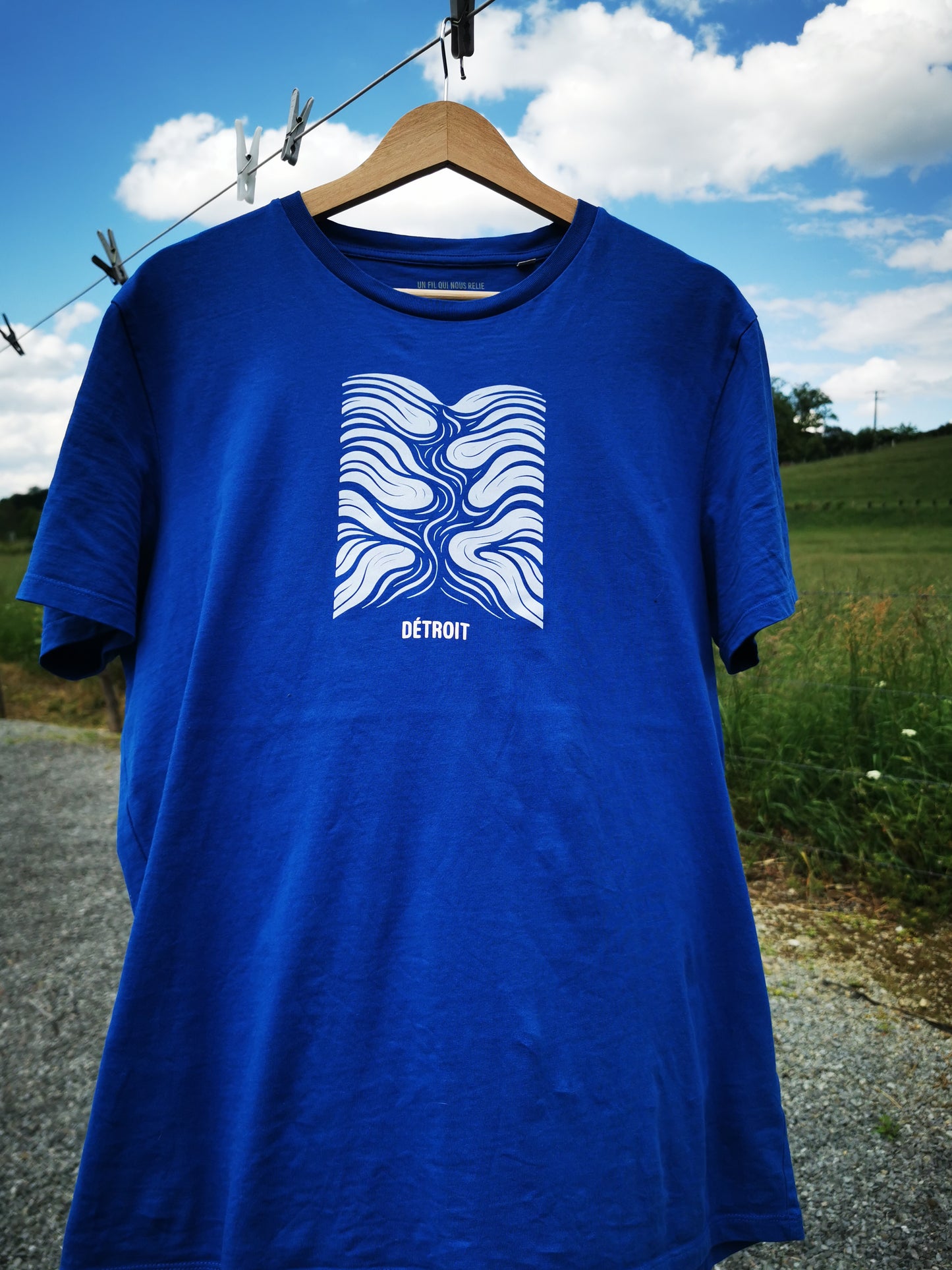 Tshirt DÉTROIT - Bleu // modèle Homme