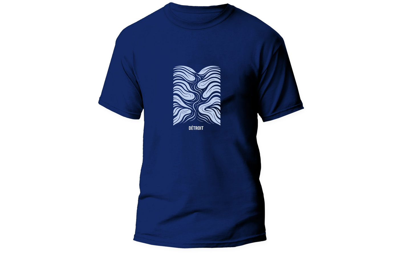 Tshirt DÉTROIT - Bleu // modèle Homme