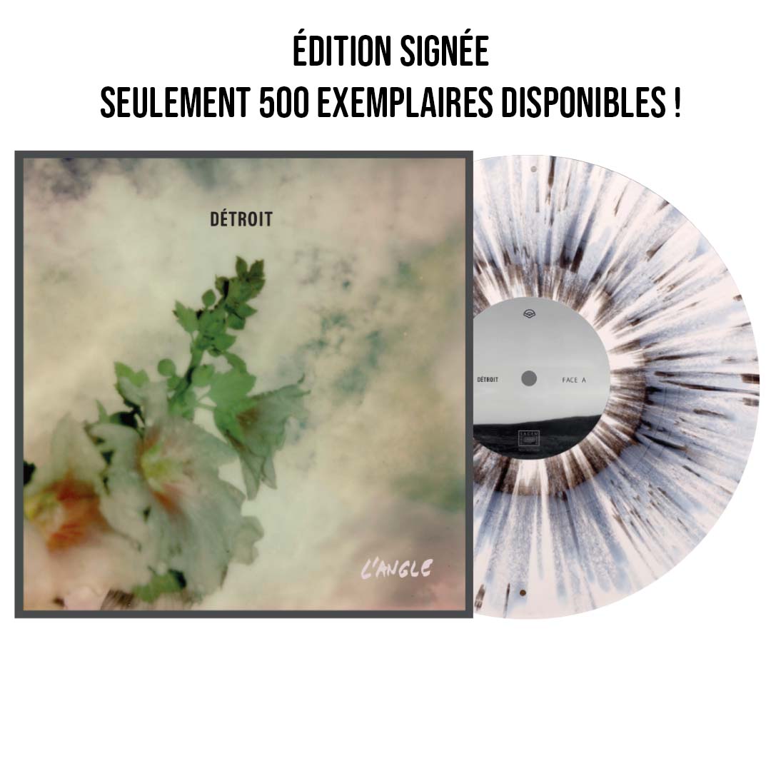 Vinyle couleur édition limitée Splatter signée| Album L'Angle l Détroit